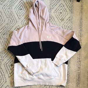 Under Armour Two-Tone Hoodie in Pink and Black